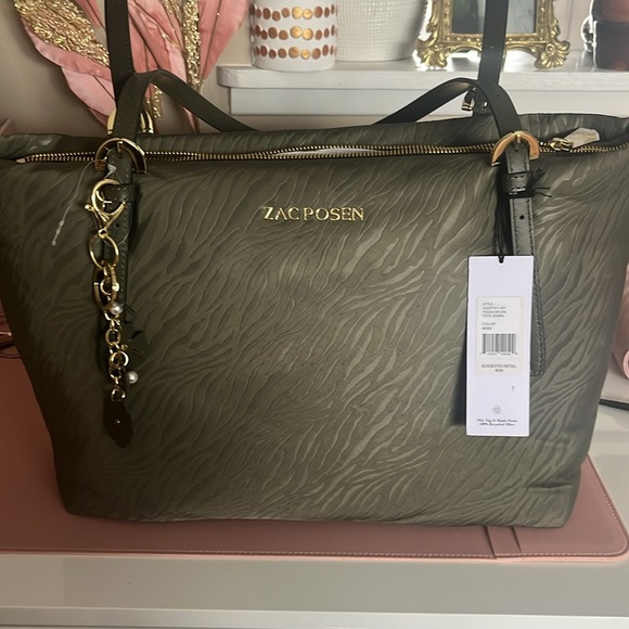 Zac Posen Handbags - Zac Posen Nylon Zebra Tote